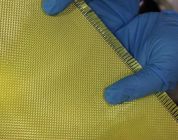 Telas a prueba de balas amarillas 1000d 200GSM de Aramid de los materiales compuestos de la fibra de carbono