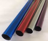 El tubo multicolor de la fibra de carbono de Kevlar Aramid del alto del módulo equipo de la fibra de carbono modificó tamaños para requisitos particulares