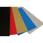 Pedazo resistente a los choques colorido de Kevlar de la tela cruzada o del llano de la hoja 3K de la fibra de carbono en diverso grueso