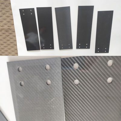 La tela cruzada acabada áspera del panel 3K de la fibra de carbono de 3m m para la máquina parte